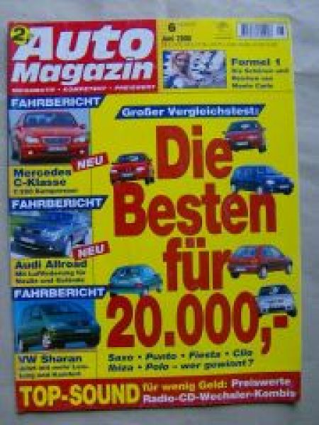 Auto Magazin 6/2000 Audi Allroad, C 200 W202,BMW 728i E38