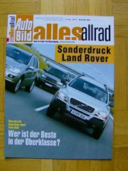 Auto Bild alles allrad 11/2005 Range Rover Sport gegen Mercedes