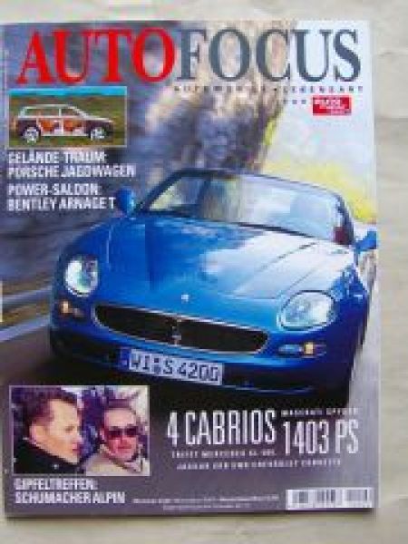 Auto Focus 2/2002 Porsche Cayenne (955), Maserati Spyder