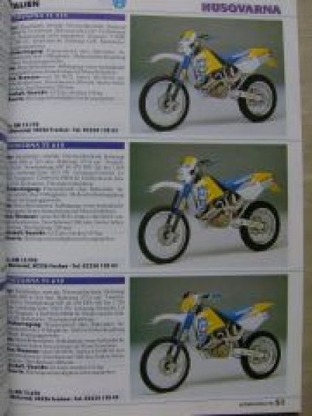 Motorrad Aktuell Nr.1/95 BMW Cagiva Fantic Gilera KTM LEM