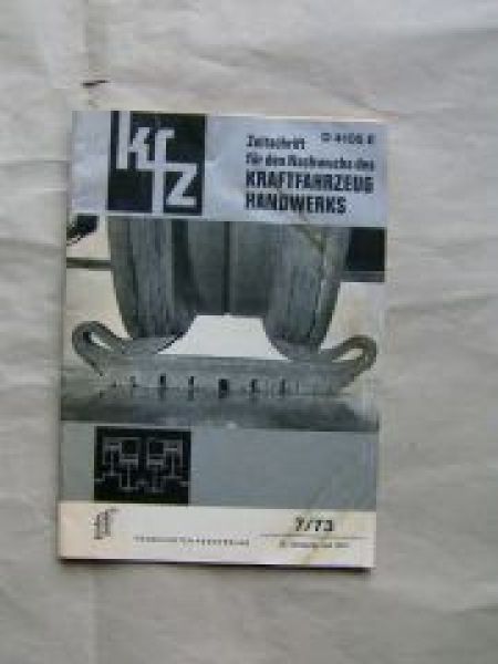 kfz Zeitschrift für den Nachwuchs des Kraftfahrzeug Handwerks 7/