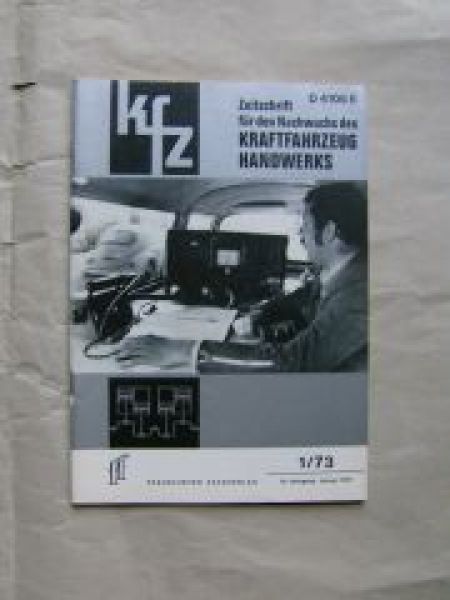 kfz Zeitschrift für den Nachwuchs des Kraftfahrzeug Handwerks 1/