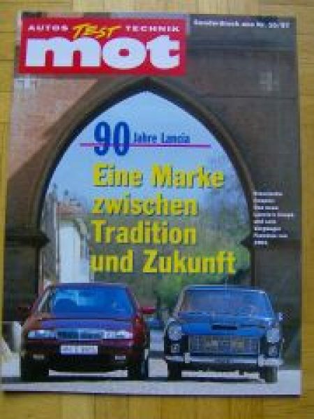 mot 10/1997 90 Jahre Lancia +Kappa Coupe +Flaminia Coupe B3