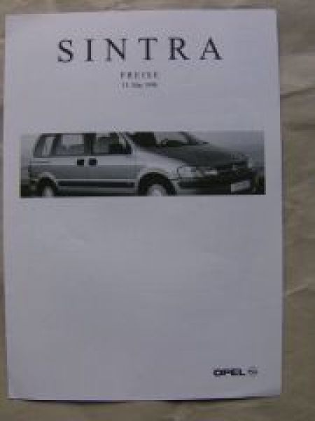 Opel Sintra 15.Mai 1998 GLS CD