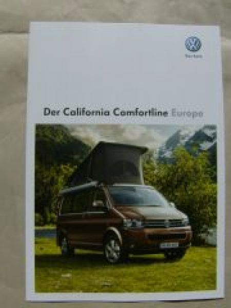 VW T5 California Comfortline Europe Prospekt Mai 2011