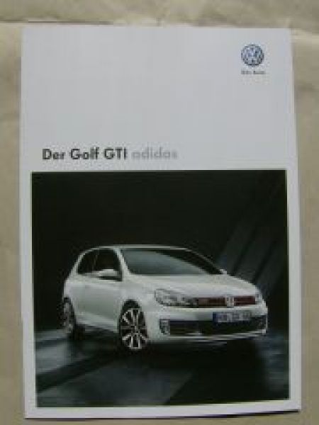 VW Golf6 GTI adidas Prospekt Mai 2011 NEU