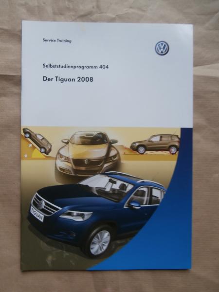VW Tiguan Typ 5N SSP Nr.404 Karosserie Antriebe, Kraftübertragung Fahrwerk,Elektrik,Navigation 2008