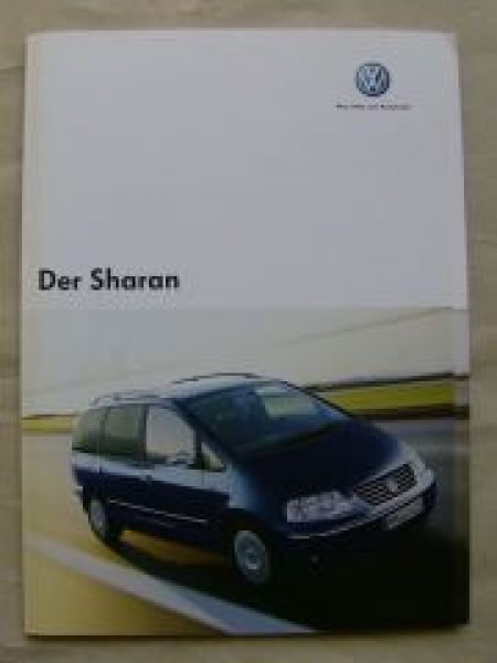 VW Sharan +Highline Prospekt Mai 2005 +Preisliste
