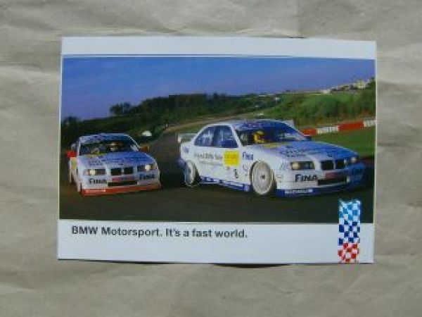 BMW Motorsport.It"s a fast world E36 Cecotto Winkelhock Aufklebe