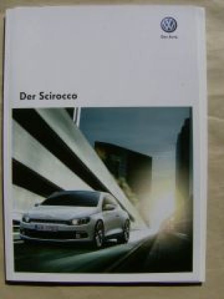 VW Scirocco +BlueMotion +R-Line Prospekt Oktober 2010 NEU