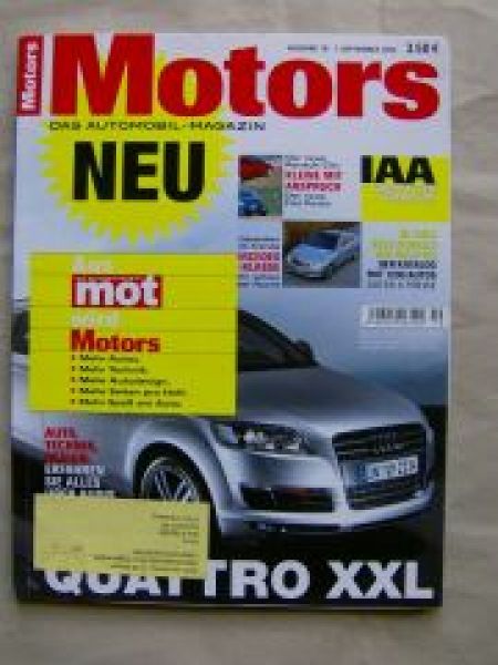 Motors 10/2005 Audi Q7, 320d E91 Touring, Jaguar XK,Lexus RX400h