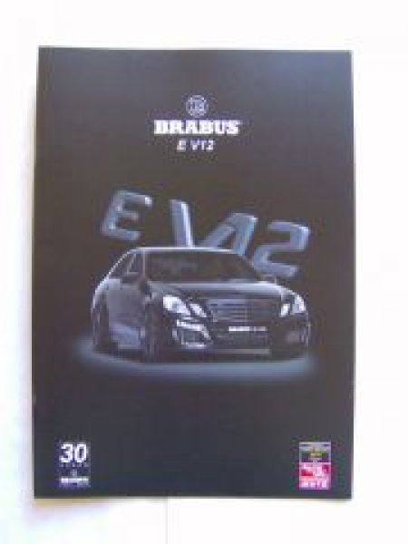 Brabus E V12 BR212 Prospekt Dezember 2010 NEU