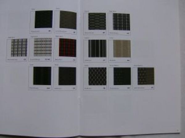 VW Lacke, Sitzbezüge und Dekore Modelljahr 2011 Intern