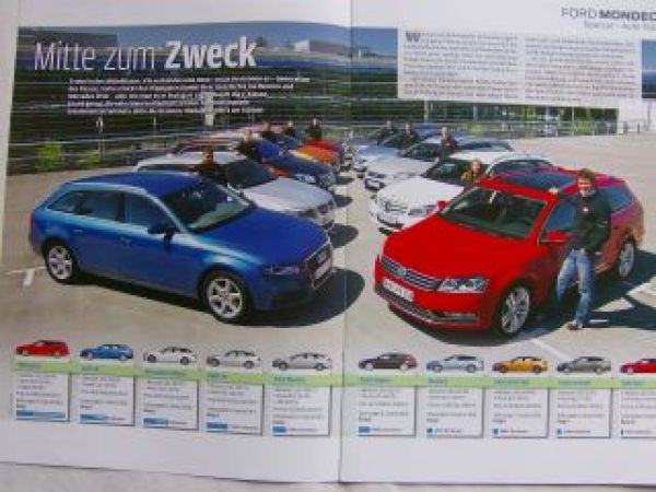 auto TEST 7/2011 Ford Mondeo Kombi vs.Passat,A4,BR204,E91,Insign