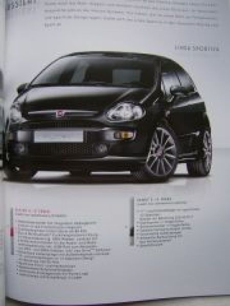 Fiat Punto +Sport +Racing August 2011 +Preisliste NEU