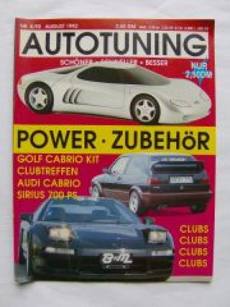 Autotuning 8/1992 Lotec Sirius, B*M Honda NSX,Taner 300CE C124