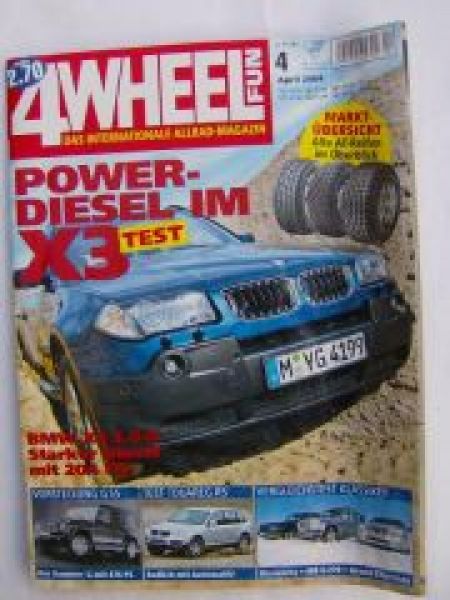4 Wheel Fun 4/2004 BMW X3 3.0d E83, Touareg R5 TDI Automatik, G5