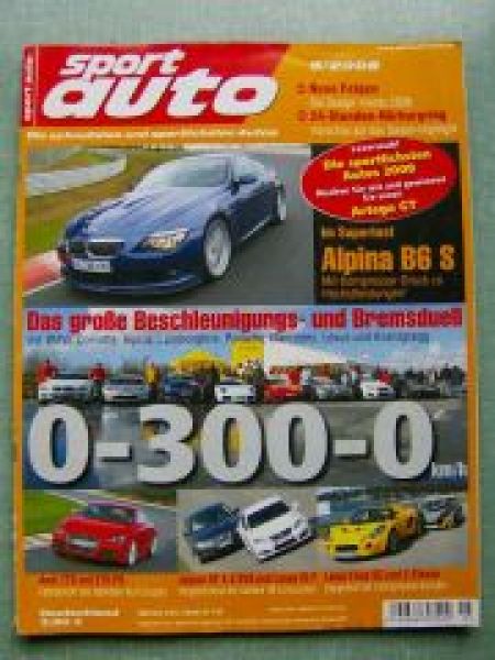 sport auto 5/2008 Alpina B6S E63, Audi TTS, Elise SC