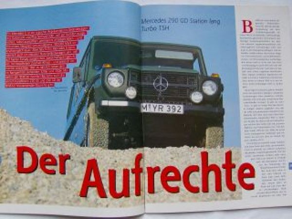 AUTO OFF 4/1996 LandCruiser KJ70 Special, Mercedes 290 GD Turbo