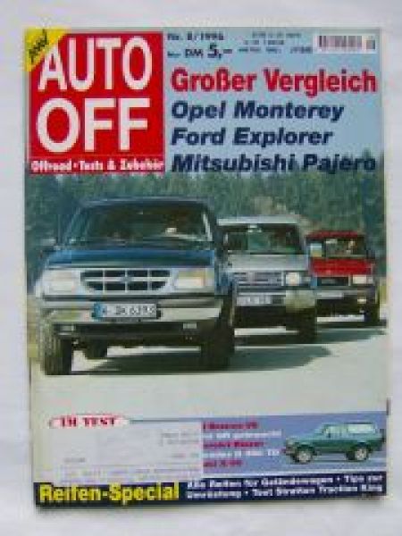 Auto Off 8/1996 Monterey vs. Explorer vs. Pajero,Suzuki Vitara X