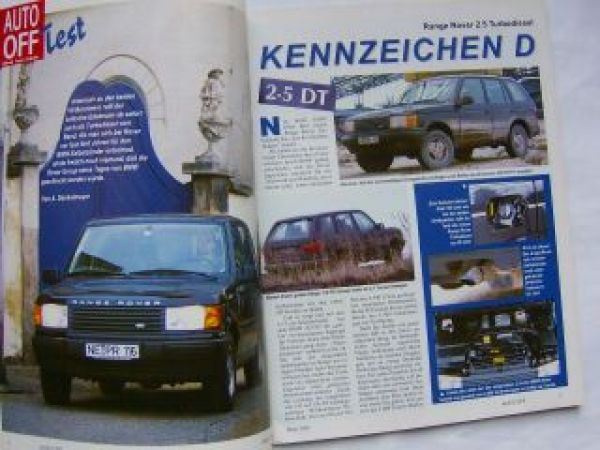 Auto Off 4/1995 Opel Frontera, Range Rover TD, Asia Motors Rocst