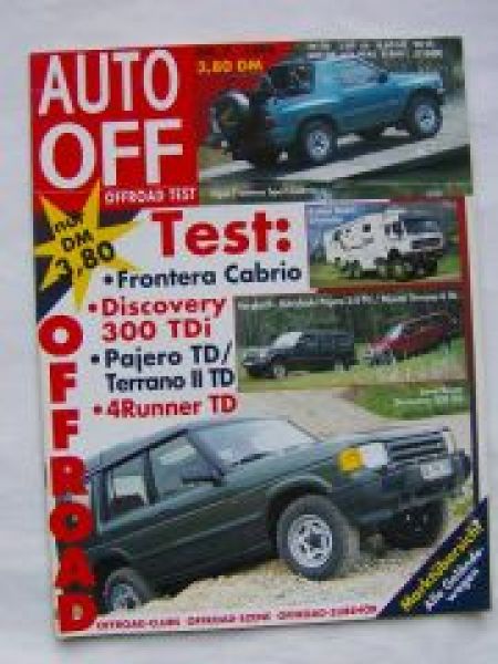 Auto Off 7/1994 Action Mobil Silverstar,Opel Fronera Sport Cabri