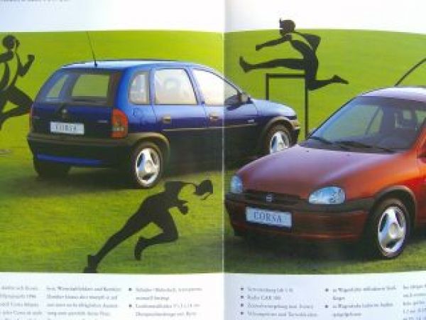 Opel Corsa B Atlanta Prospekt +Preisliste Dezember 1995