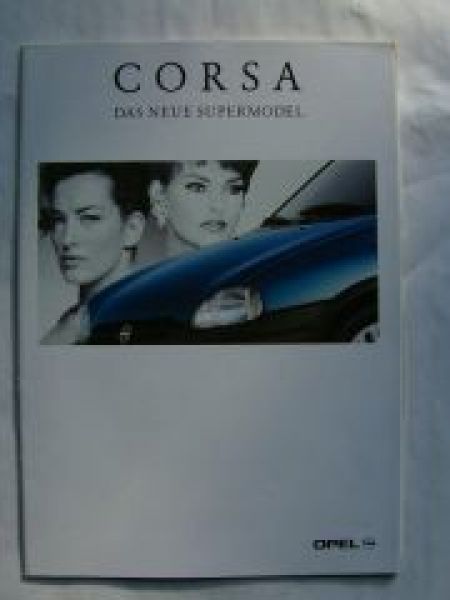 Opel Corsa B Eco Swing+Joy Prospekt März 1993 +Preisliste