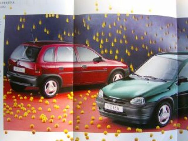 Opel Corsa B Grand Slam Januar 1995 +Preisliste Rarität