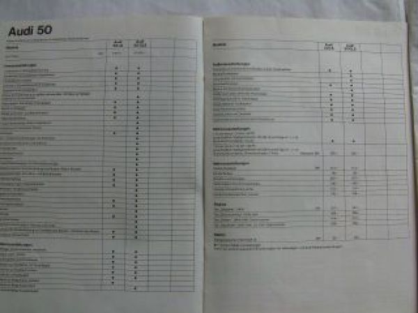 Audi Programm 50 80 100 Typ 43 C2 1.August 1977 Rarität