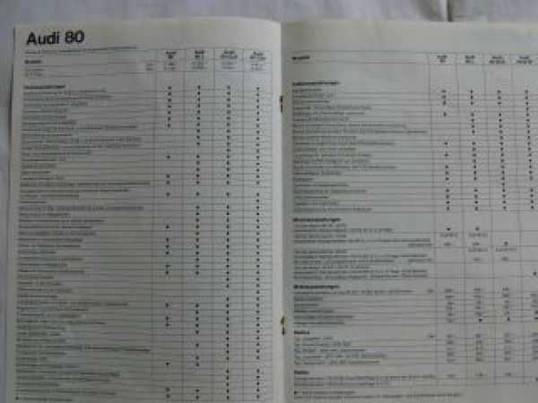 Audi Programm 50 80 100 Typ 43 C2 1.August 1977 Rarität
