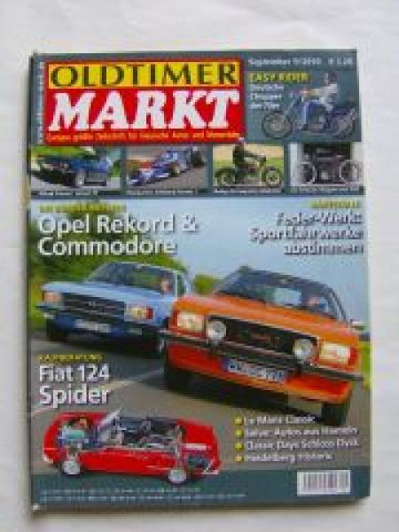 Markt 9/2010 Opel Rekord D & Commodore, Jensen FF, Fiat 124 Spid