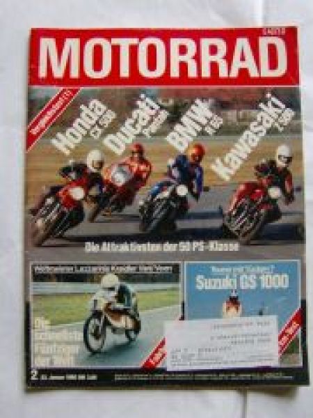 Motorrad 2/1980 Honda CX500 vs. Ducati Pantah vs. BMW R65