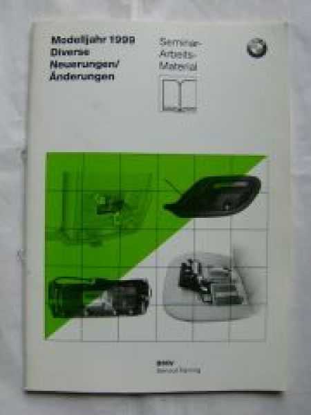 Modelljahr 1999 Diverse Neuerungen/Änderungen E38 E39 E46