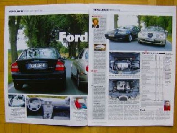 Auto Bild 36/1999 Vergleichstest Volvo S80 gegen Jaguar S-Type