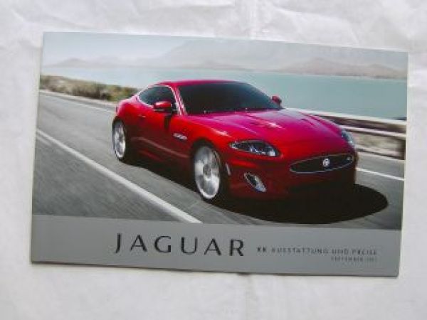 Jaguar XK Ausstattung & Preise September 2011 NEU