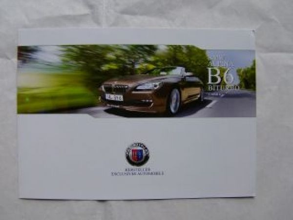 Alpina B6 Biturbo Cabrio F12 September 2011 NEU