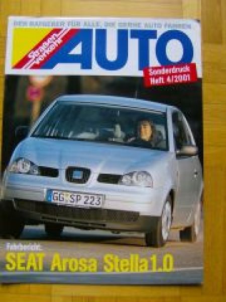 Auto Straßenverkehr 4/2001 Seat Arosa Stella 1.0 Fahrbericht