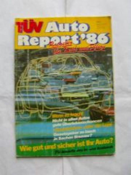 TÜV Auto Report 1986 Audi 50,W126, W116,Lada,Mini,Fiat,BMW E28