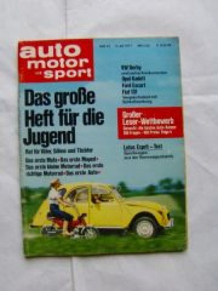 ams 14/1977 VW Derby vs. Kadett vs. Escort vs. Fiat 131,Lotus Es