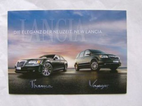 Lancia Thema Voyager Prospektinfoflyer Oktober 2011 NEU