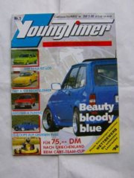 Youngtimer 1/1996 Erstausgabe Fiat X 1/9 Rechtslenker,Ascona A