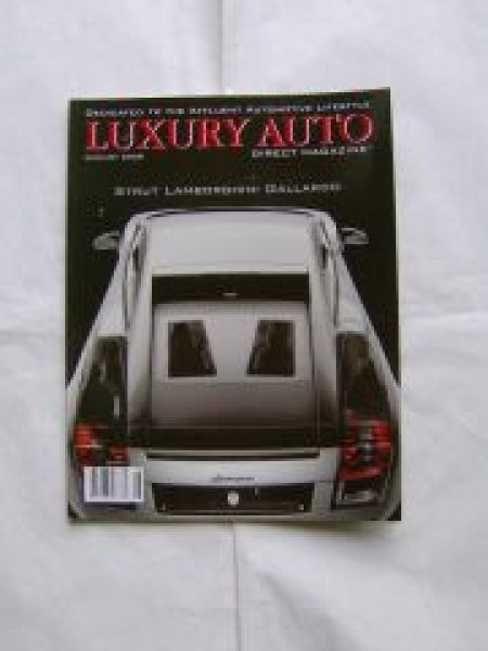 Luxury Auto 8/2009 Lamborhgini Gallardo,Continental Flying Spur