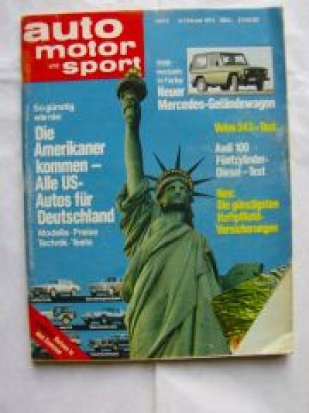 ams 4/1979 Mercedes G-Modell, Volvo 343, Audi 100 5D Typ43