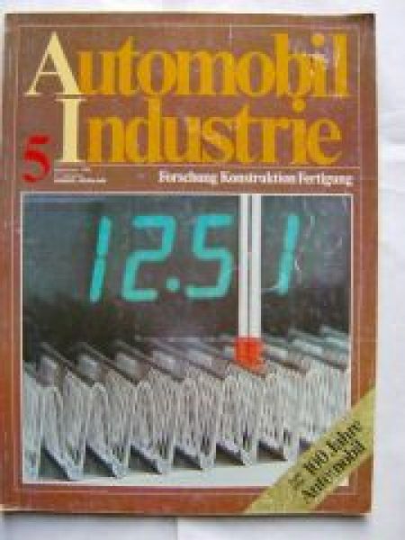 Automobil Industrie Forschung Konstruktion Fertigung Nr.5 9/1986
