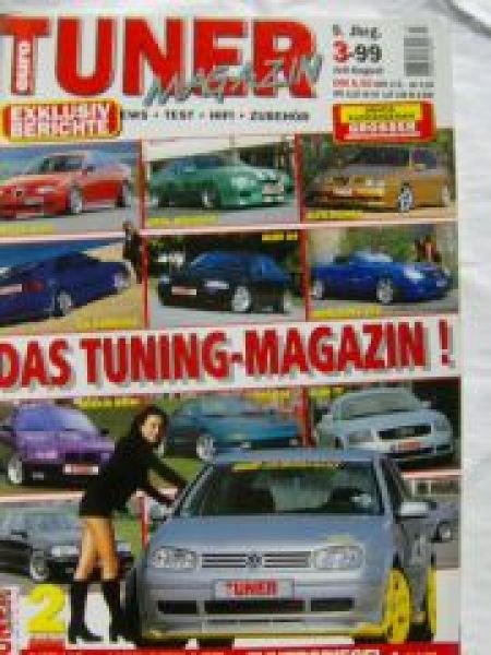 Euro Tuner Magazin 3/1999 Audi A4 2.8lV6, Mercedes C43 AMG,R170