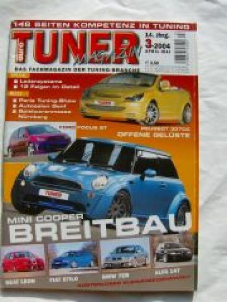 euro tuner Magazin 3/2004 Peugeot 307CC,Focus ST,Mini Cooper,Sei