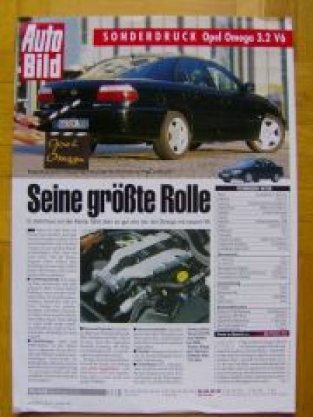 Auto Bild 12/2001 Opel Omega 3.2V6 Sonderdruck