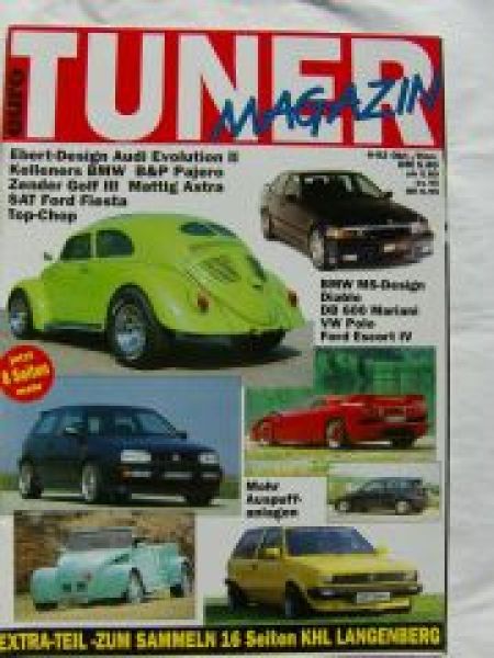 euro tuner Magazin 4/1992 Lamborghini Diablo, mariani T4, W140,E