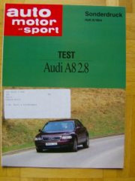 AMS 9/1994 Audi A8 2.8 Test